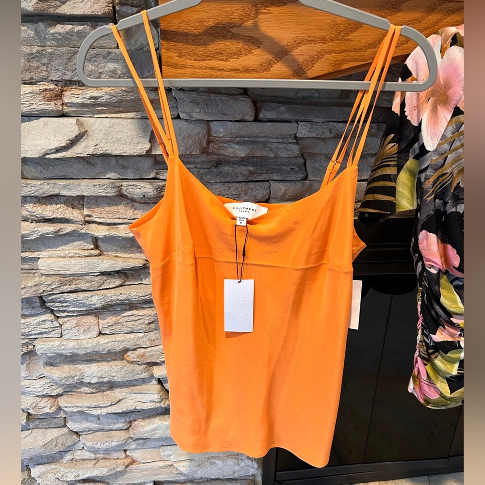 Nwt Equipment Silk Orange Camisole